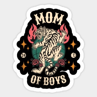 Mom of Boys Sticker